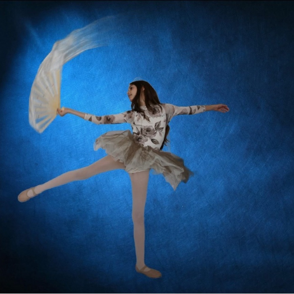 Revolution Purple and Cream Costume with hair piece